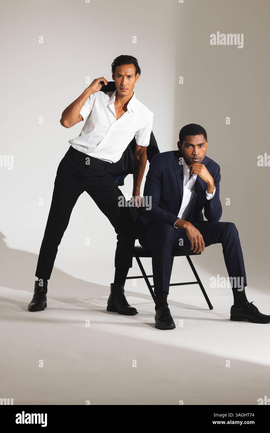 Handsome male models suits hi-res stock photography and images - Alamy