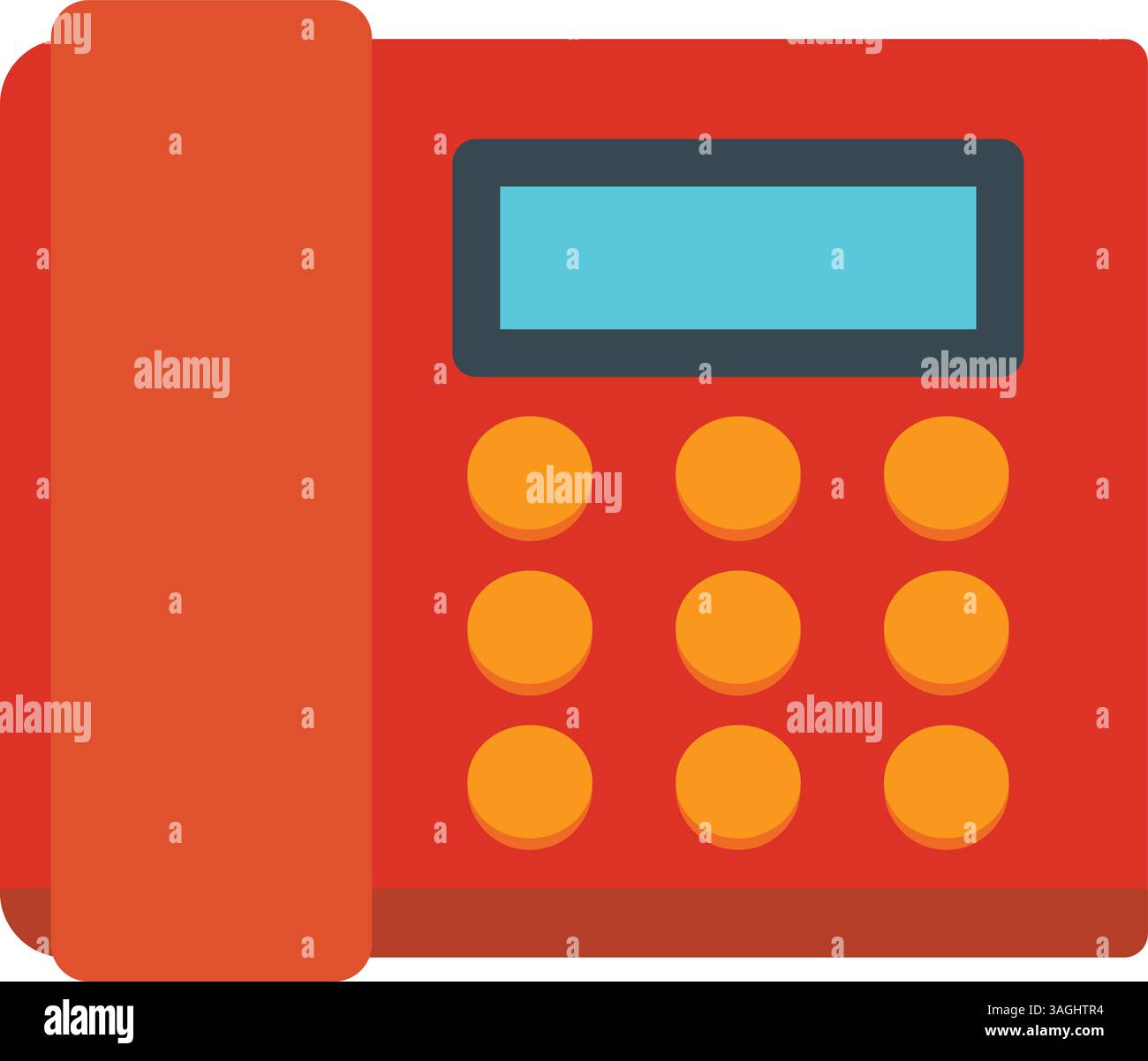 Telephone Set icon vector image. Suitable for mobile apps, web apps and print media. Stock Vector