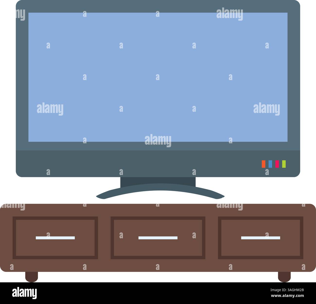 Television icon vector image. Suitable for mobile apps, web apps and print media. Stock Vector