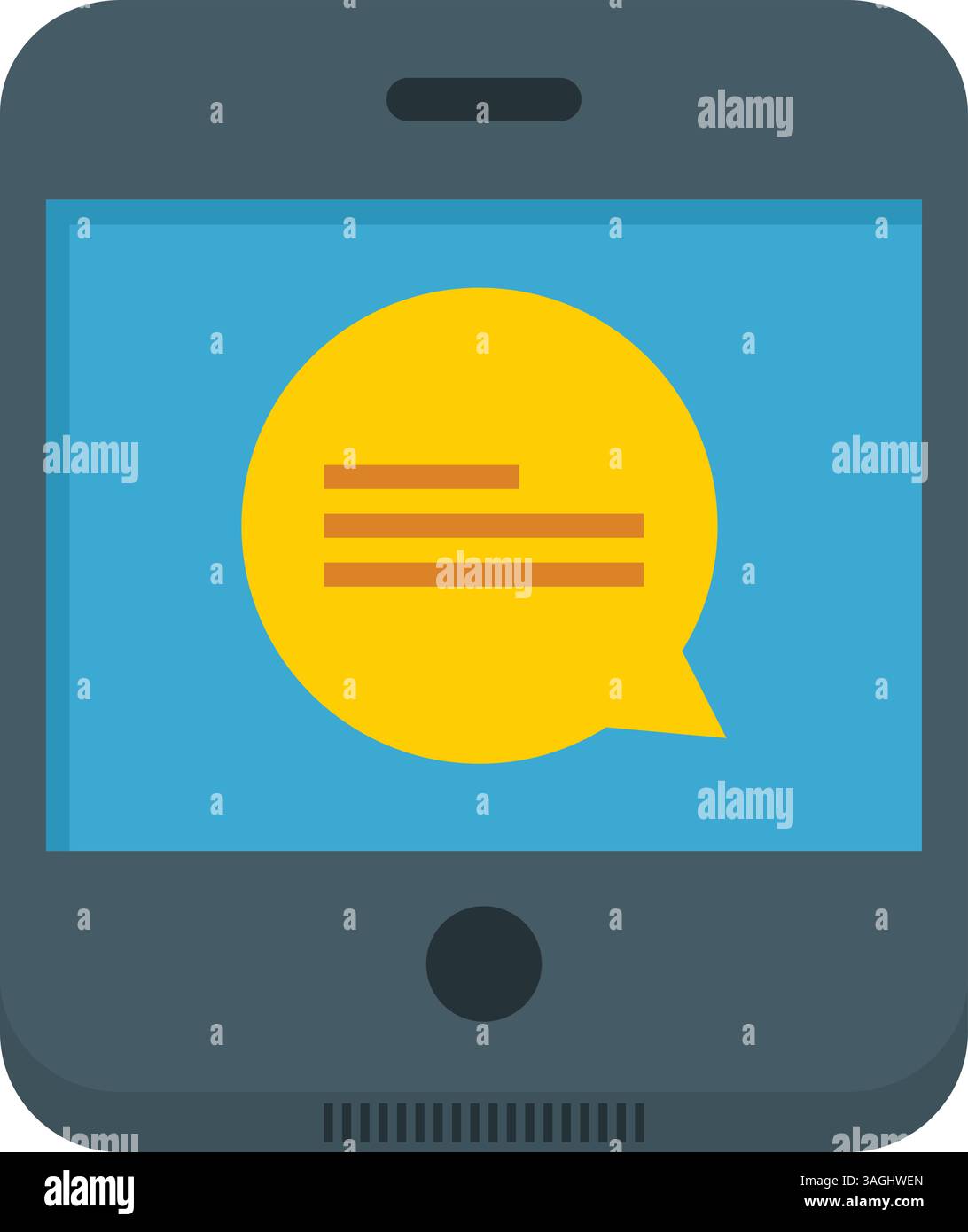 Text Message II icon vector image. Suitable for mobile apps, web apps and print media. Stock Vector