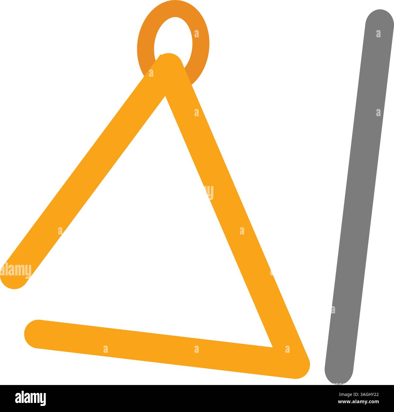 Triangle icon vector image. Suitable for mobile apps, web apps and print media. Stock Vector