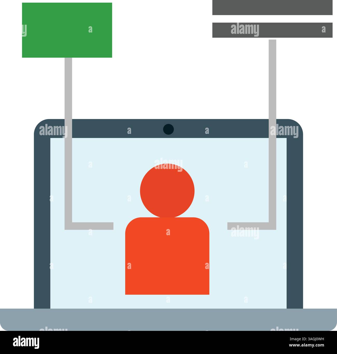 User Experience icon vector image. Suitable for mobile apps, web apps and print media. Stock Vector