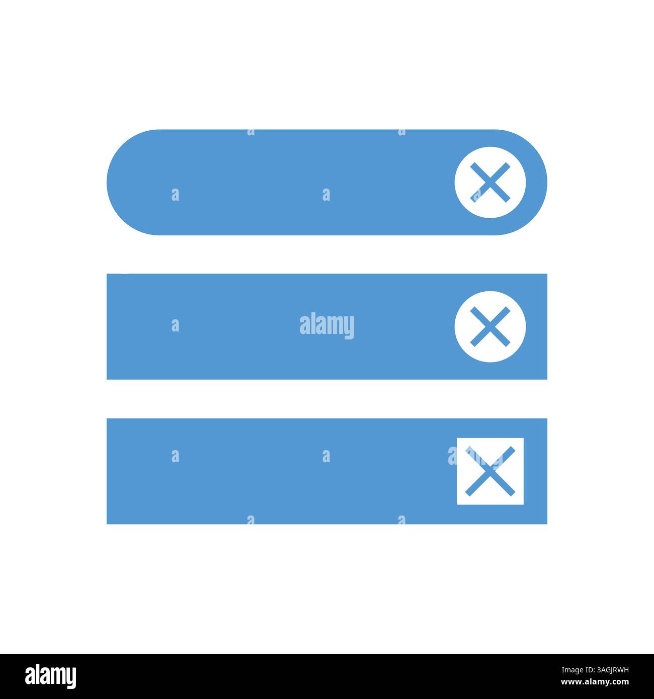 Set icon button submit cross Stock Vector Image & Art - Alamy