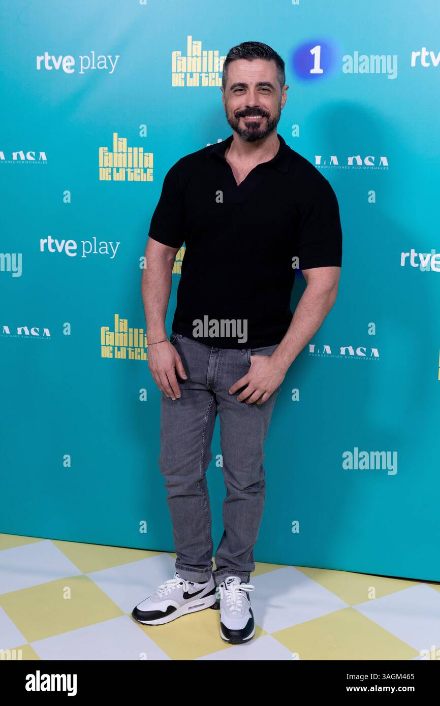 attended 'La Familia De La Tele' Photocall at Joy Eslava Theater on April 8, 2025 in Madrid, Spain. Stock Photo