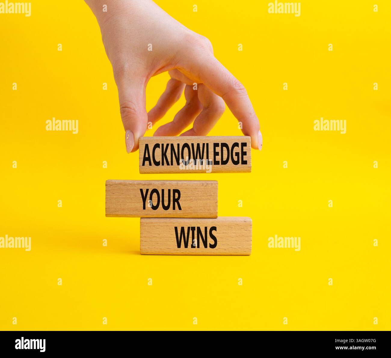 Acknowledge your wins symbol. Concept words Acknowledge your wins on ...