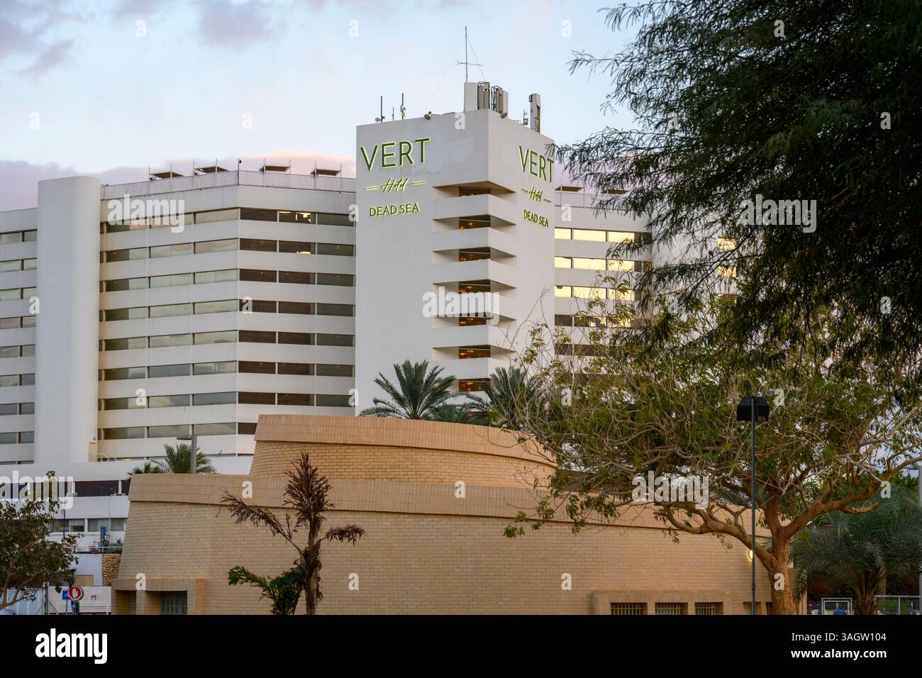Vert Resort Hotel at Ein Bokek, Dead Sea, Israel Stock Photo