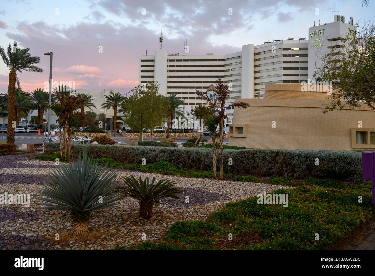 Vert Resort Hotel at Ein Bokek, Dead Sea, Israel Stock Photo