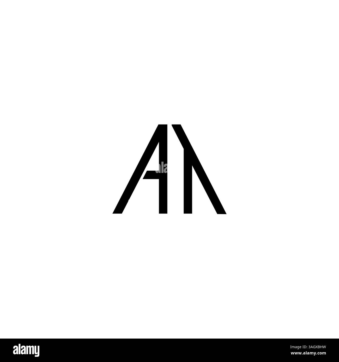 letter AT, TA  triangle shape Logo Template Vector Design white background Stock Vector