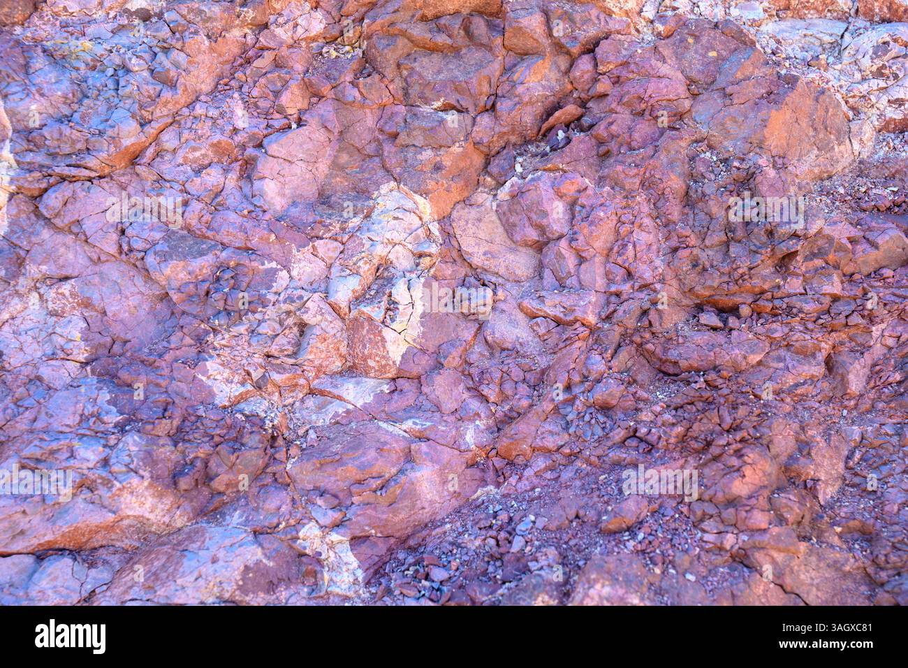 Ramon Rocks layered rock formation, along the Ramon Colors Route, in Makhtesh Ramon ...