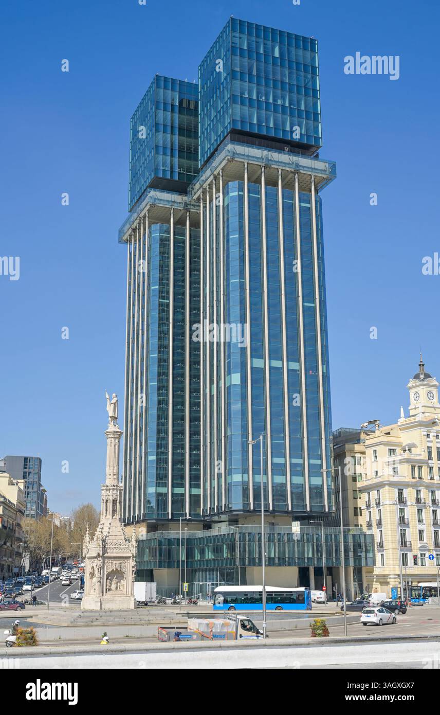 Bürohochhaus Torres de Colon, Plaza Colon, Madrid, Spanien *** Torres ...