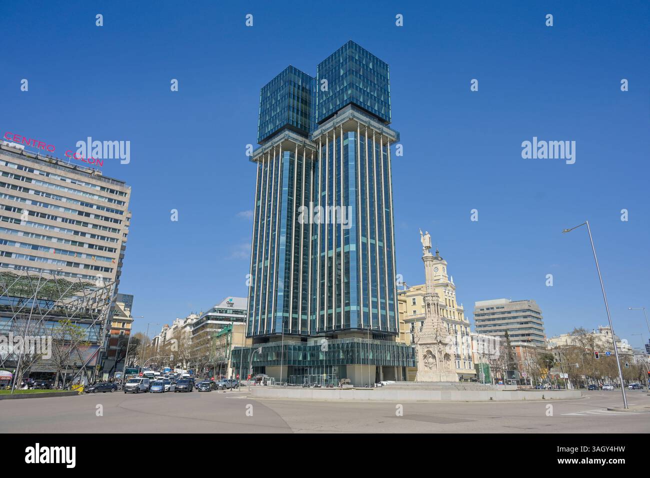 Bürohochhaus Torres de Colon, Plaza Colon, Madrid, Spanien *** Torres ...
