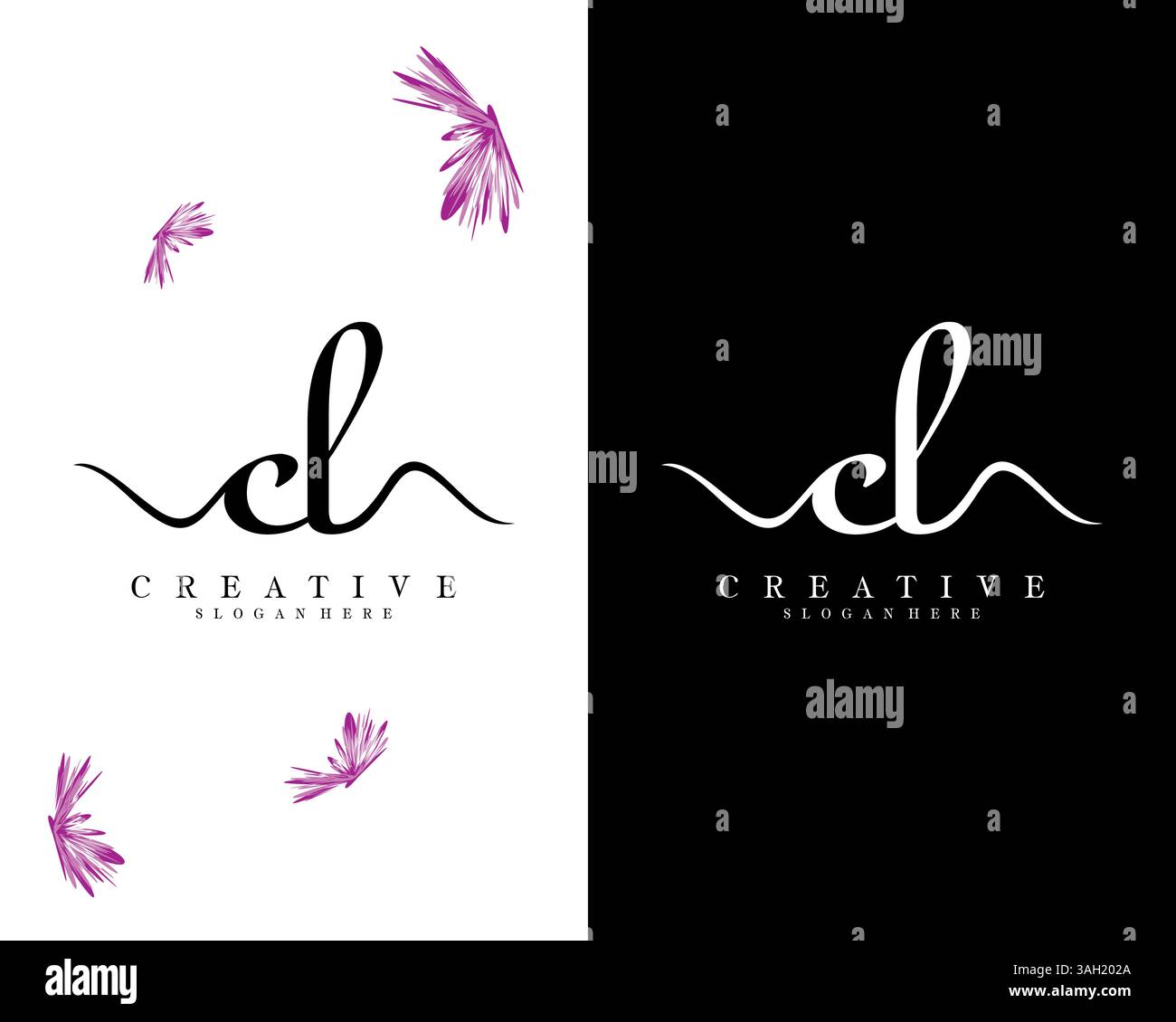 creative letter CL, LC logo design vector Stock Vector Image & Art - Alamy