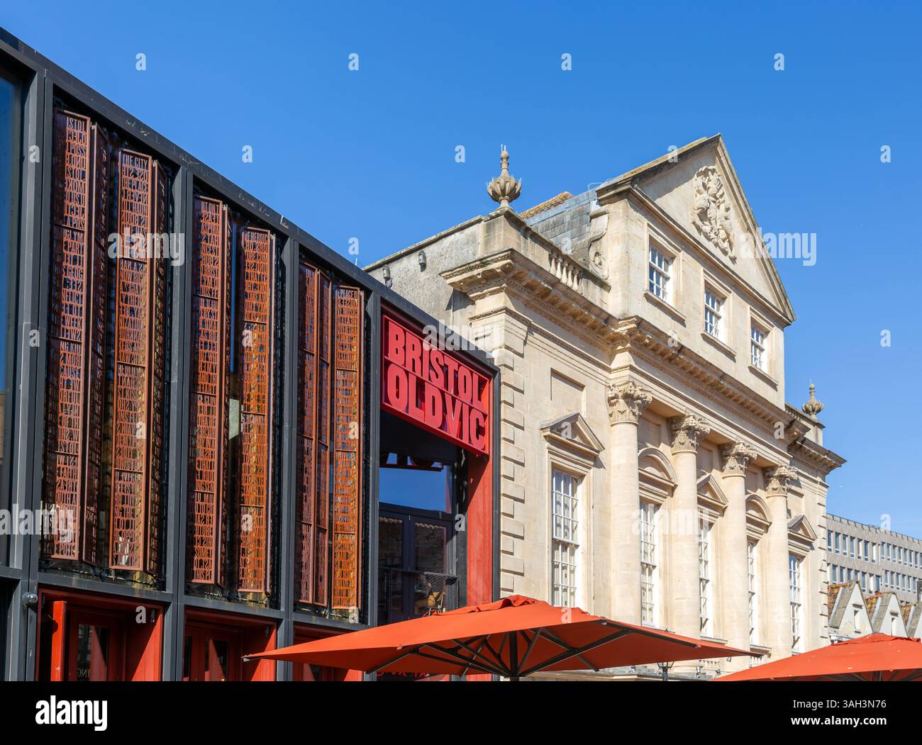 Historic Georgian facade of the Bristol Old Vic theatre, King Street ...
