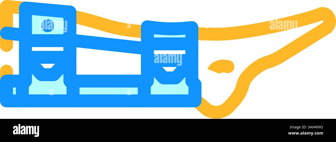 bone splint fracture injury color icon vector illustration Stock Vector ...