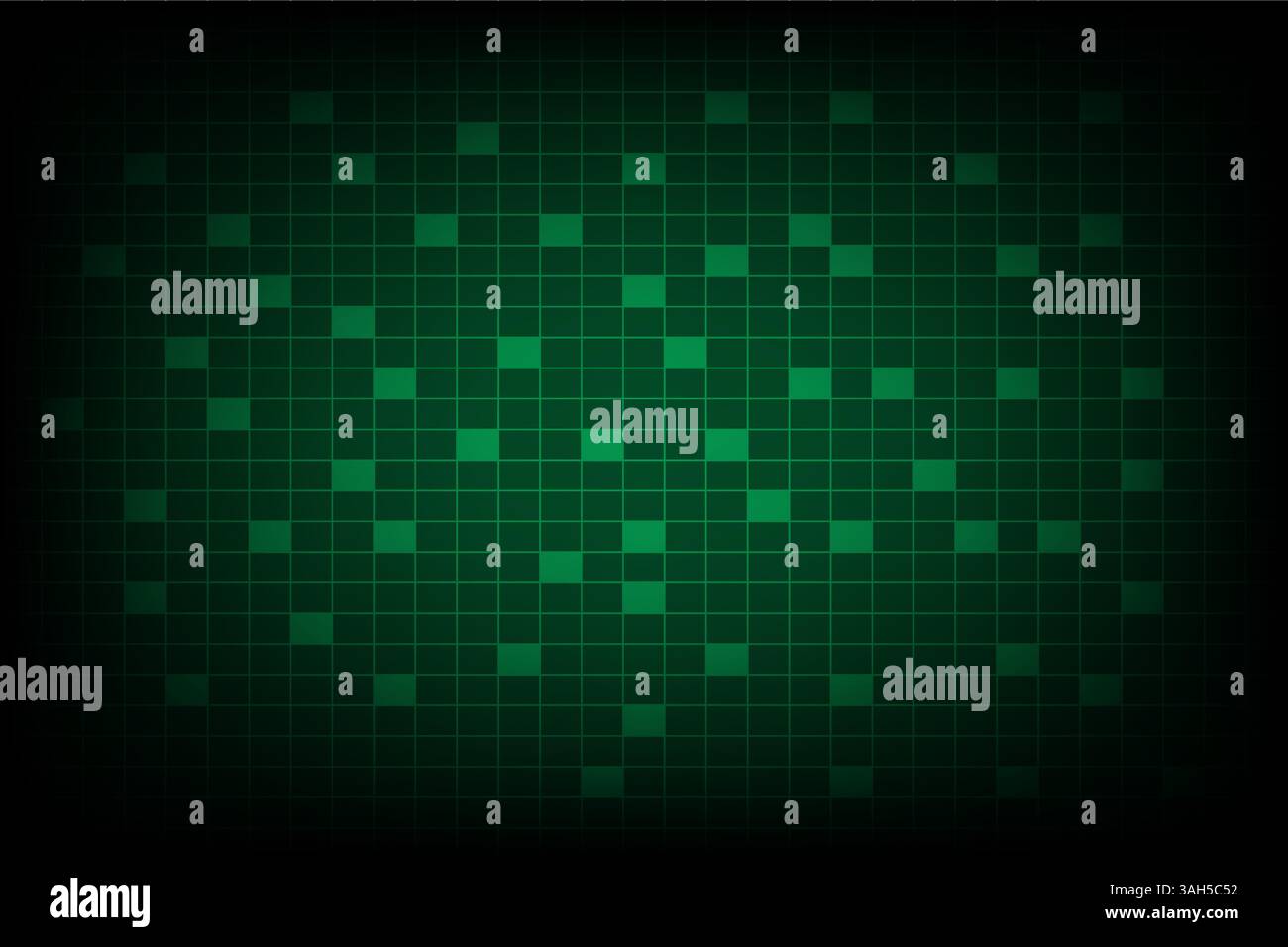 abstract green digital grids perspective design background, Vector illustration Stock Vector