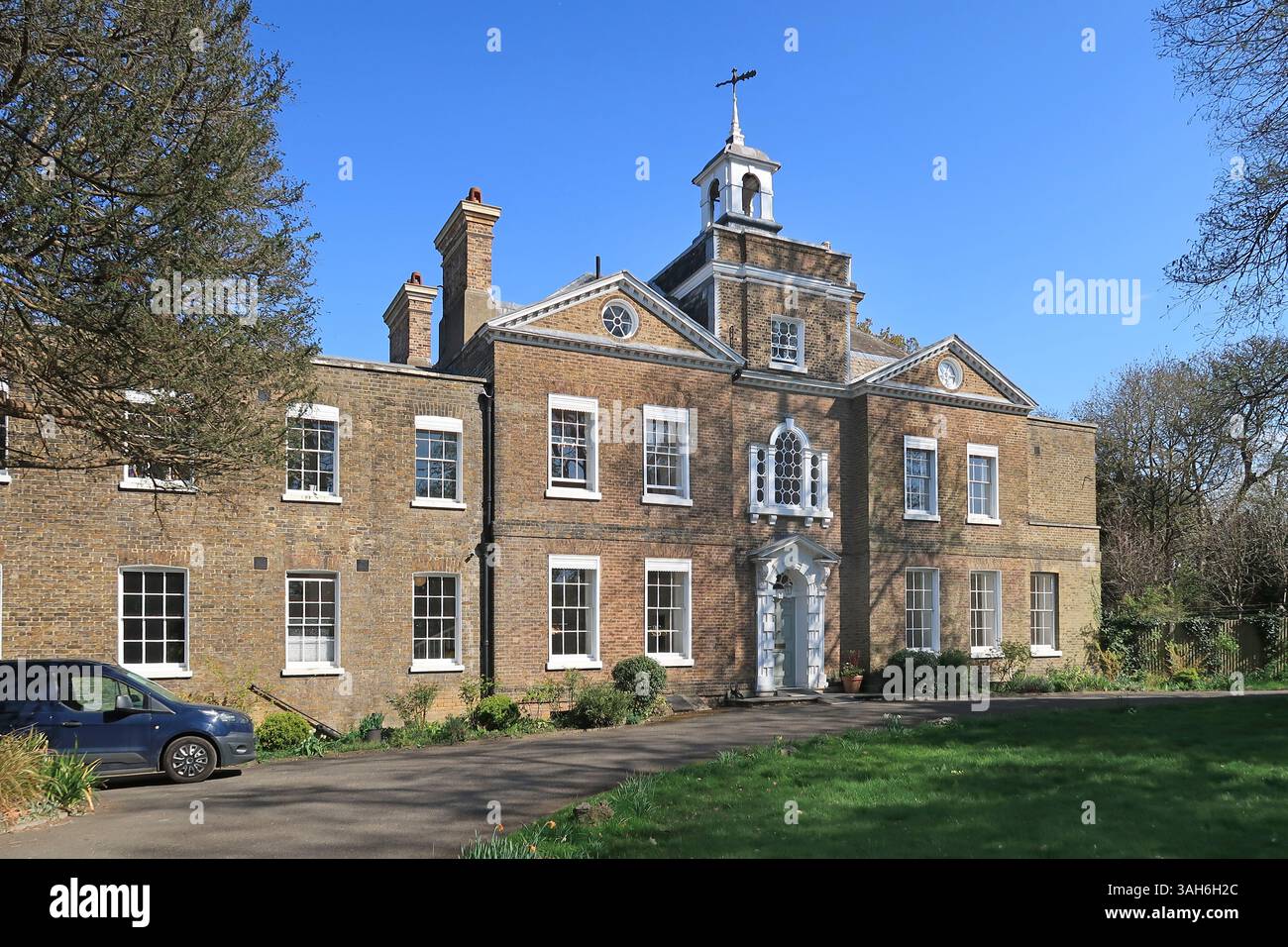 Bell House, a large Georgian house in Dulwich Village, south London, UK. Now used as a community arts and education centre. Stock Photo
