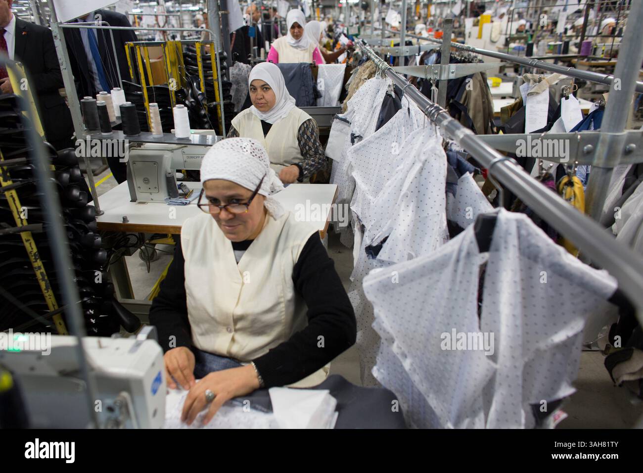 Feb. 2, 2015 - Tanger, Morocco - Clothing factory THE MAKERS in Morocco ...