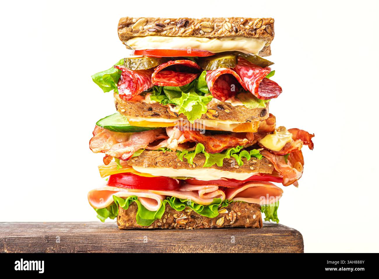 Mega lunch sandwich hi-res stock photography and images - Alamy