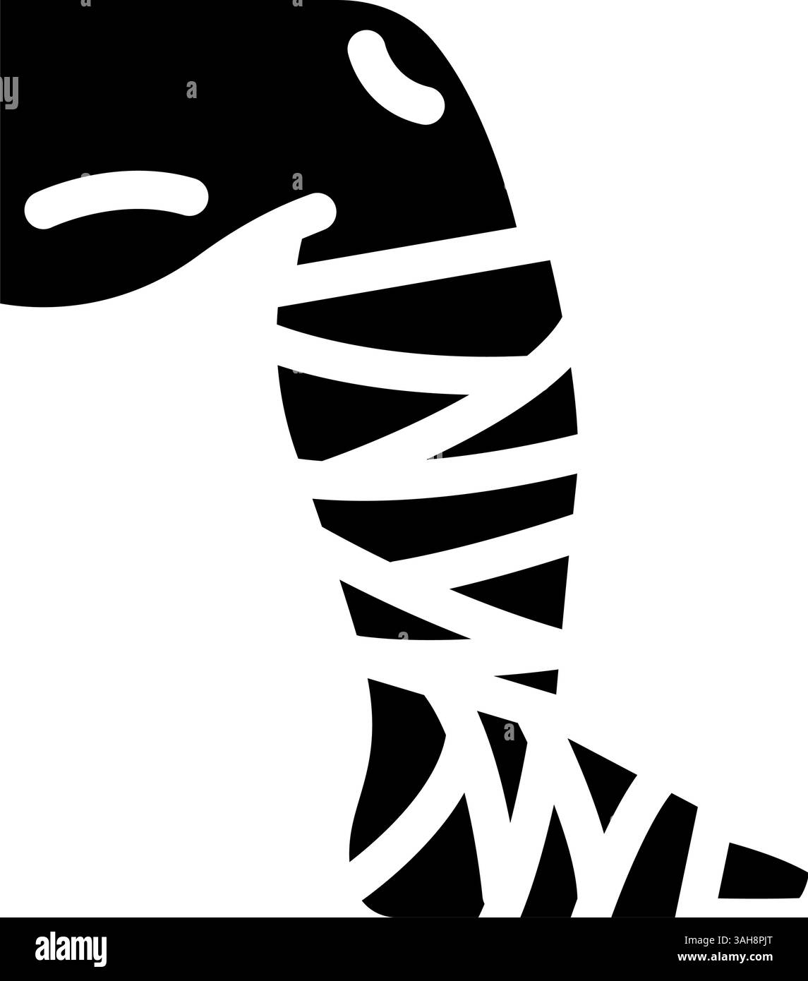 leg cast fracture injury glyph icon vector illustration Stock Vector ...