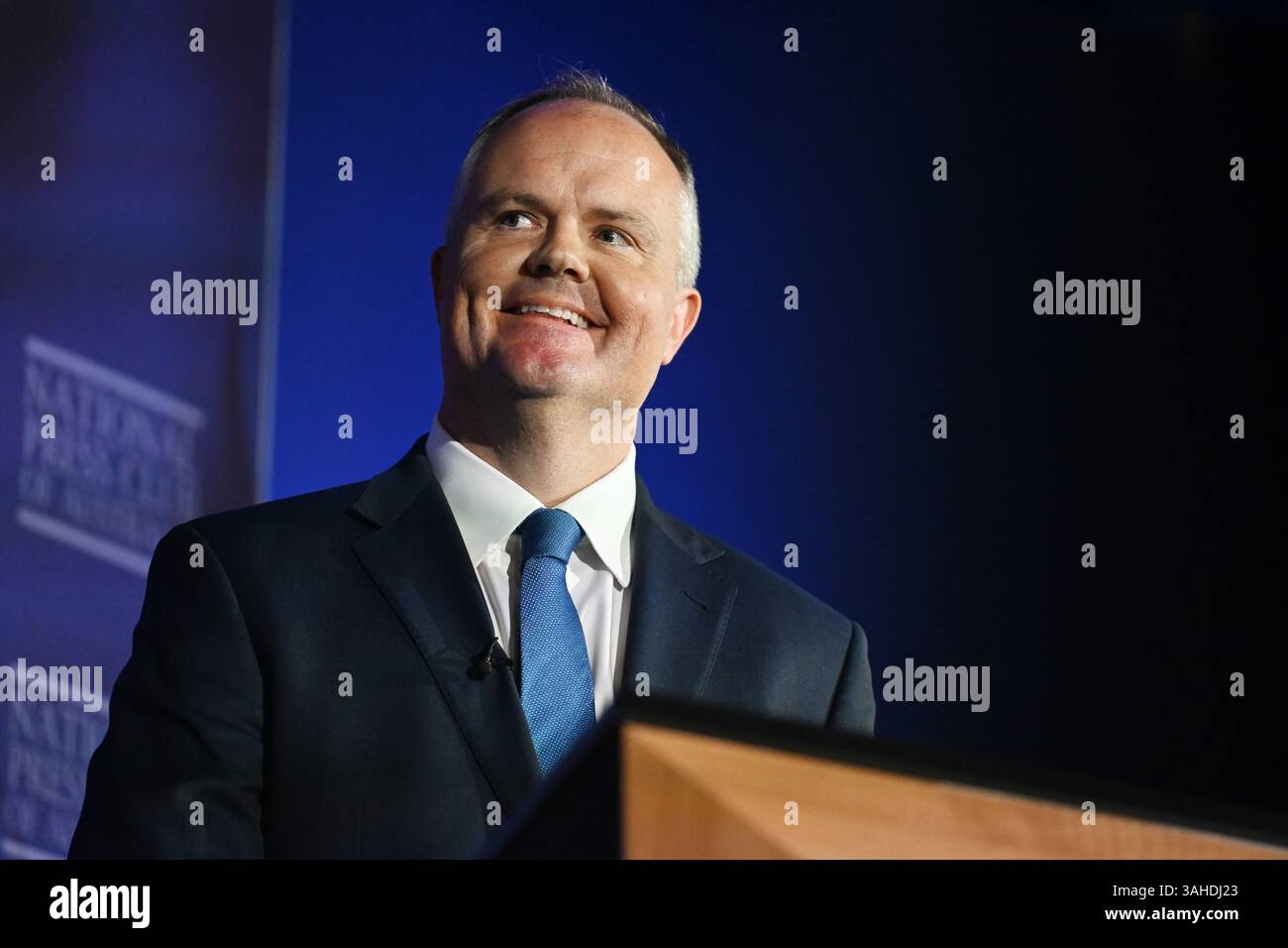 Shadow Federal Minister for Climate Change & Energy Ted O'Brien during ...