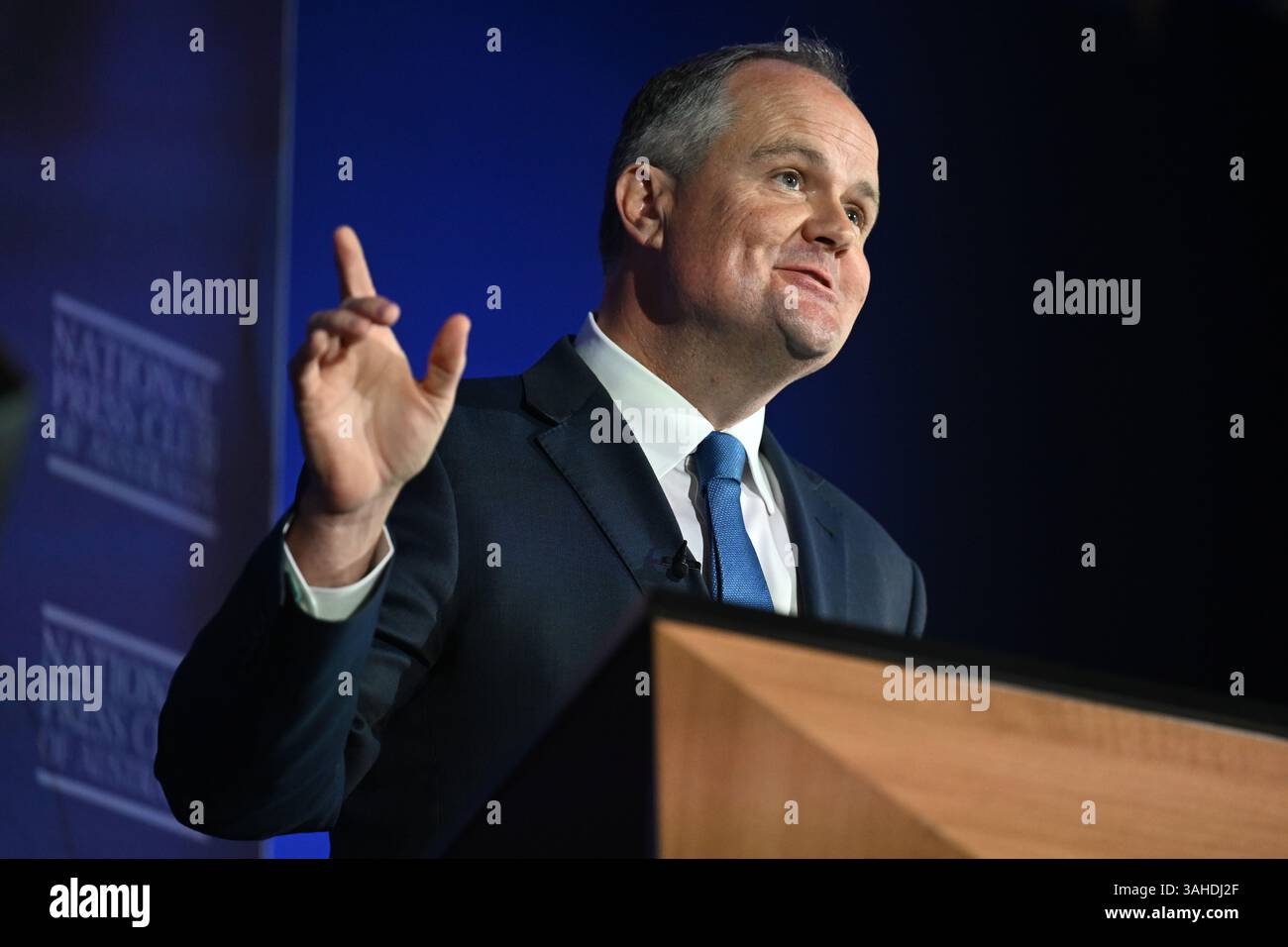 Shadow Federal Minister for Climate Change & Energy Ted O'Brien during ...