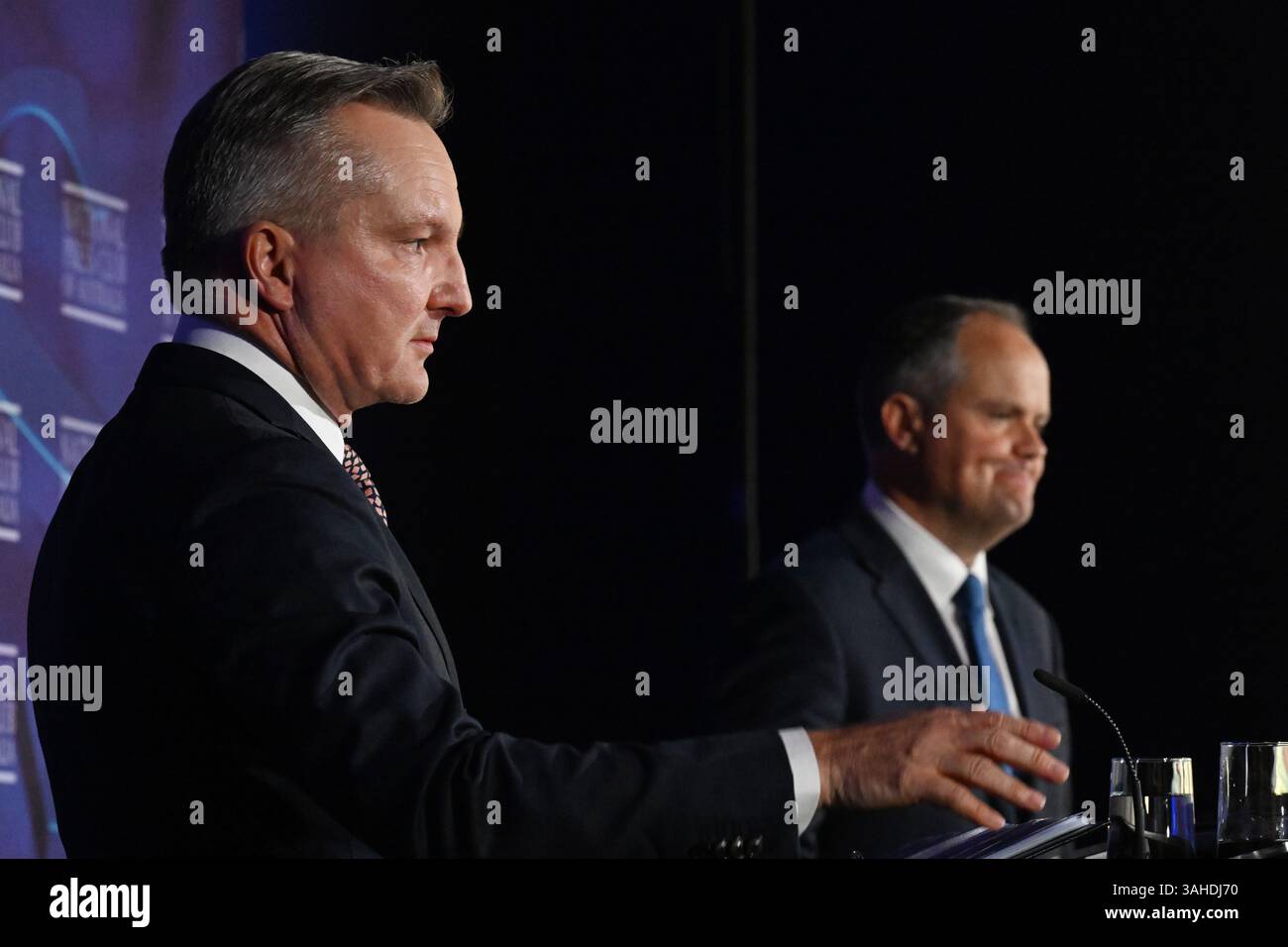 Federal Minister for Climate Change & Energy Chris Bowen (left) and ...