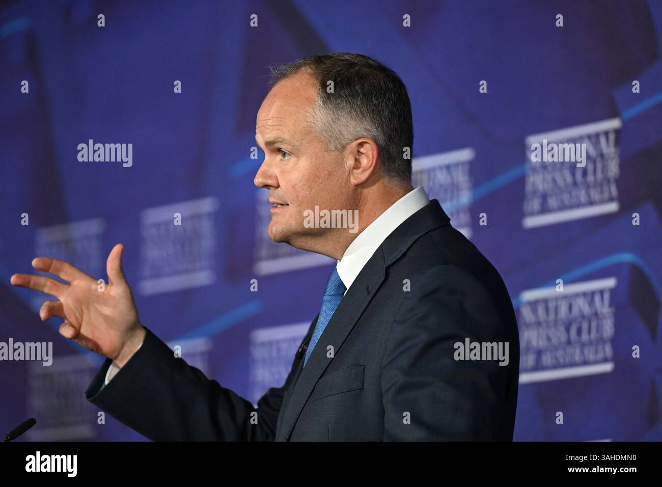 Shadow Federal Minister for Climate Change & Energy Ted O'Brien during ...