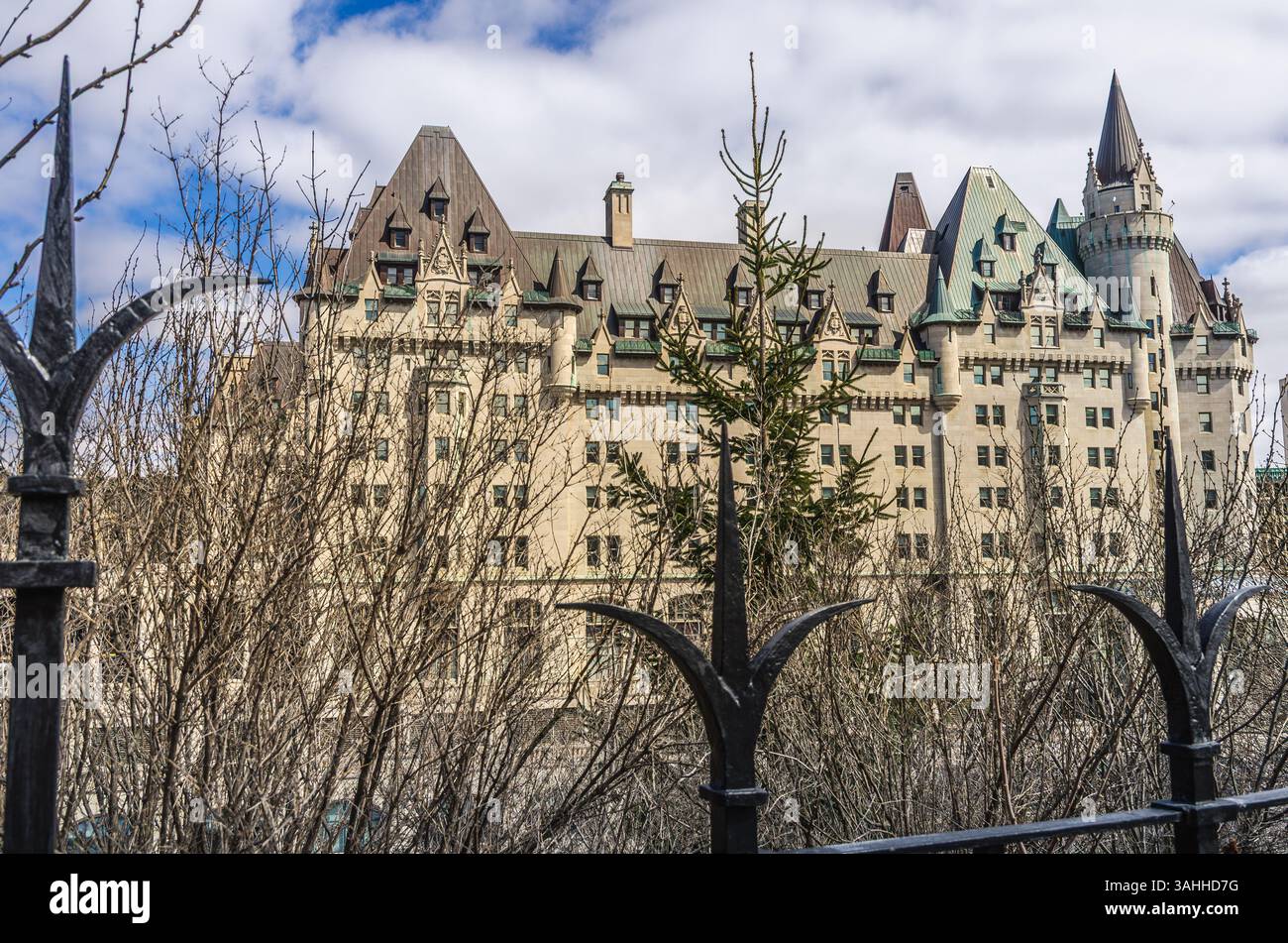 Famous Chateau Laurier hotel in downtown Ottawa, Ontario, Canada Stock ...