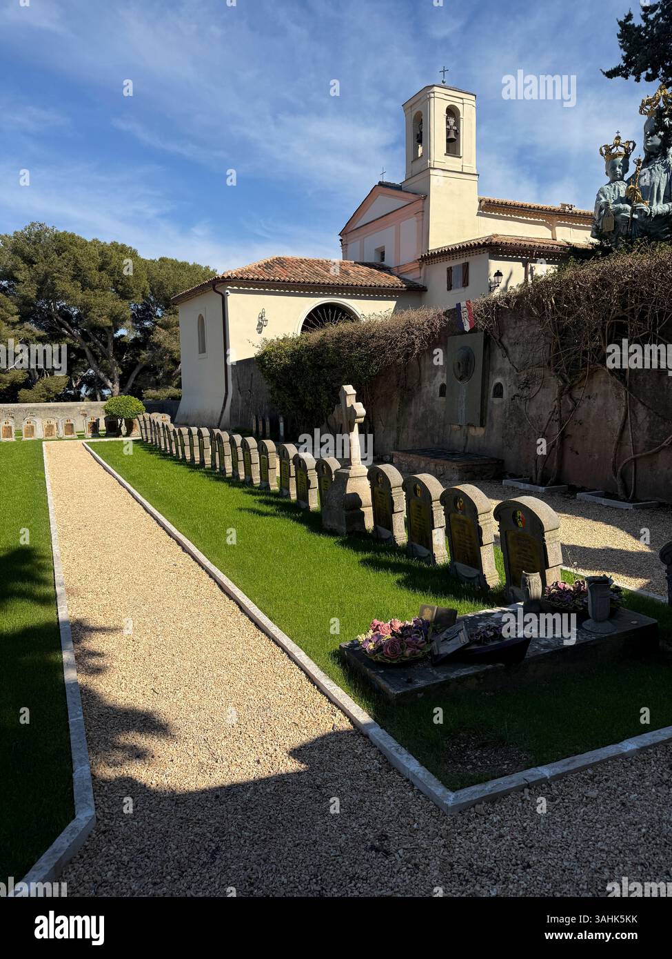 Chapelle Saint-Hospice, (Chapel of Saint-Hospice) Saint-Jean-Cap-Ferrat, provence–Alpes–Côte-d'Azur, France. - Smartphone Captured Stock Image