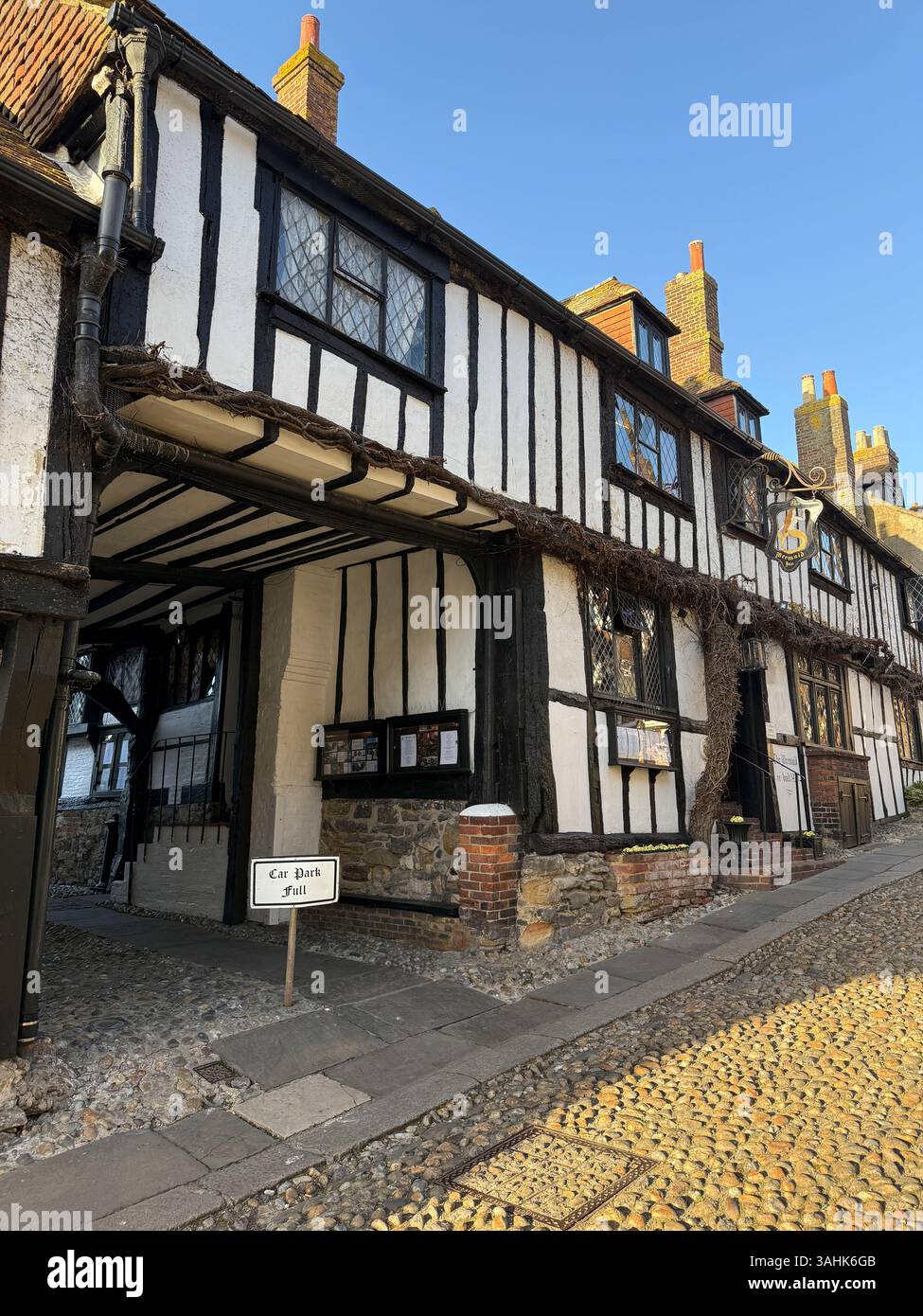 The Mermaid Inn, Rye, East Sussex, England, UK. - Smartphone Captured Stock Image