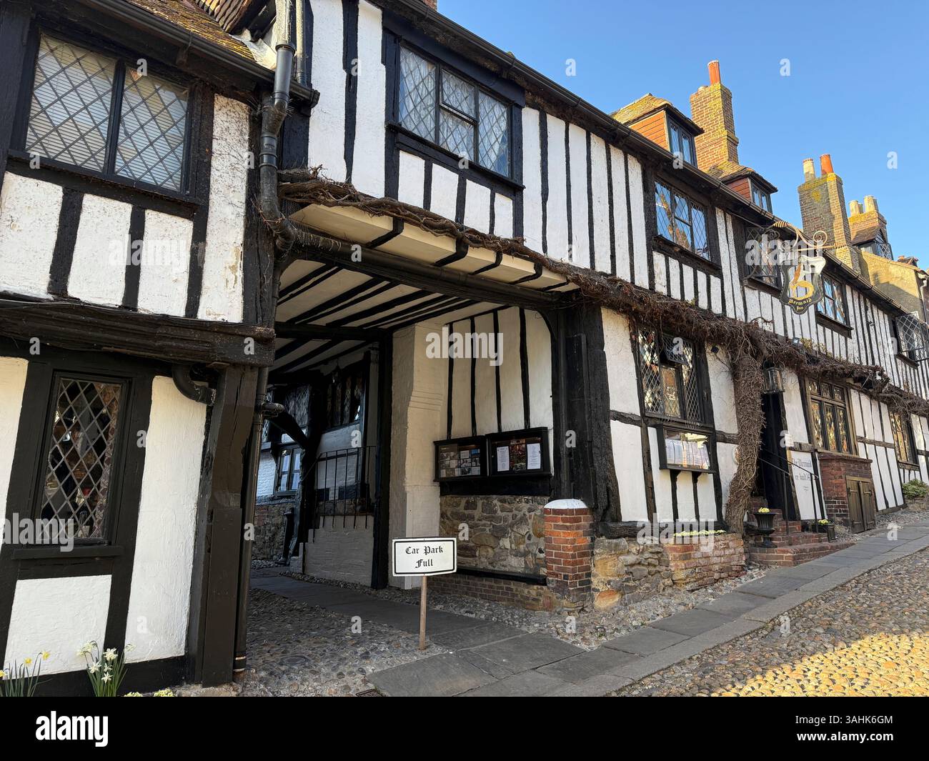 The Mermaid Inn, Rye, East Sussex, England, UK. - Smartphone Captured Stock Image