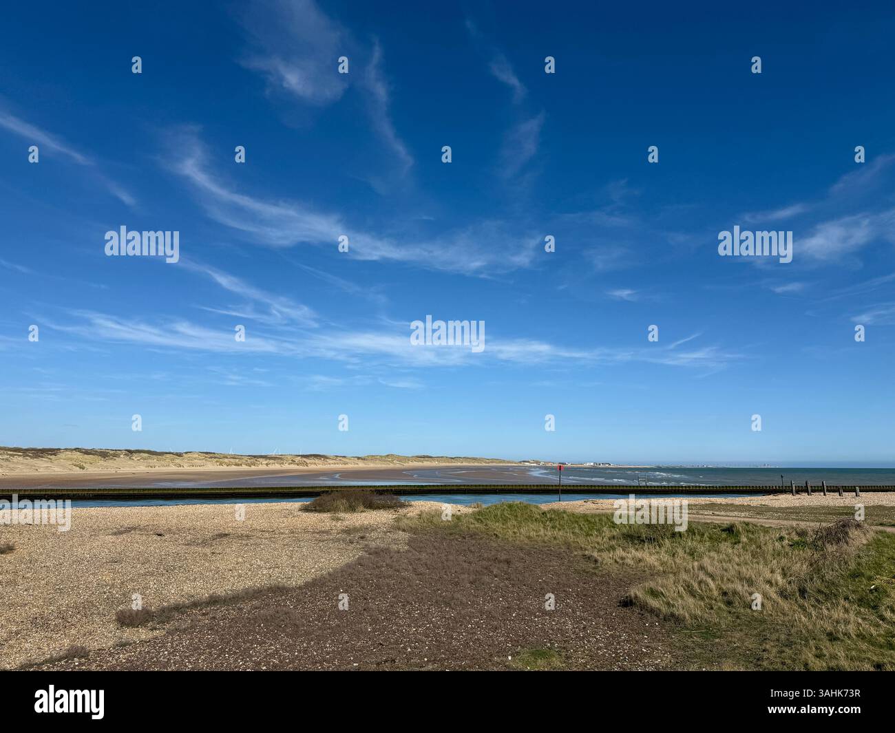 Camber Sands, Rye Harbour, Rye, East Sussex, England, UK. - Smartphone Captured Stock Image