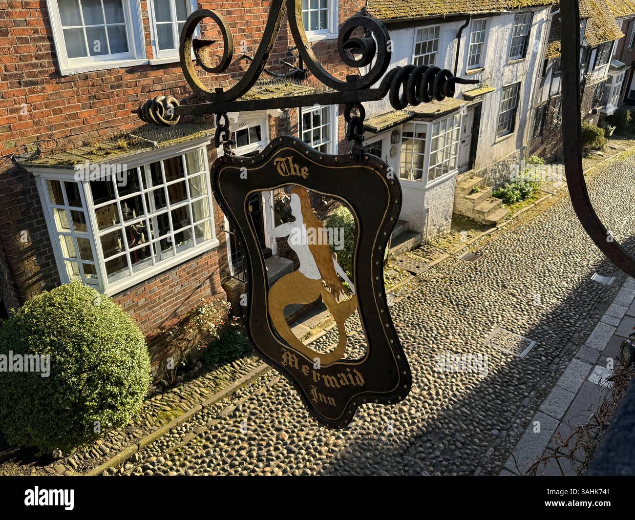 The Mermaid Inn, Rye, East Sussex, England, UK. - Smartphone Captured Stock Image The Mermaid Inn, Rye, East Sussex, England, UK. - Smartphone Captured Stock Image