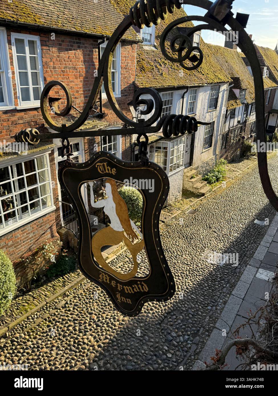 The Mermaid Inn, Rye, East Sussex, England, UK. - Smartphone Captured Stock Image The Mermaid Inn, Rye, East Sussex, England, UK. - Smartphone Captured Stock Image
