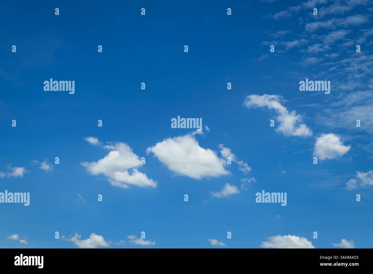 Nature cloudscape with blue sky and white cloud Stock Photo - Alamy