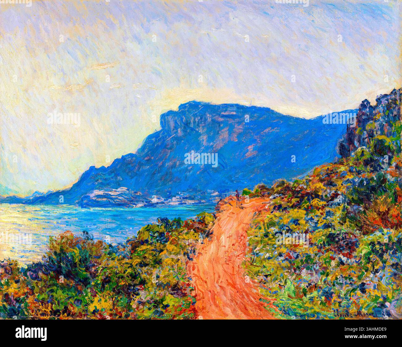 La Corniche bei Monaco (1884) Poster von Claude Monet