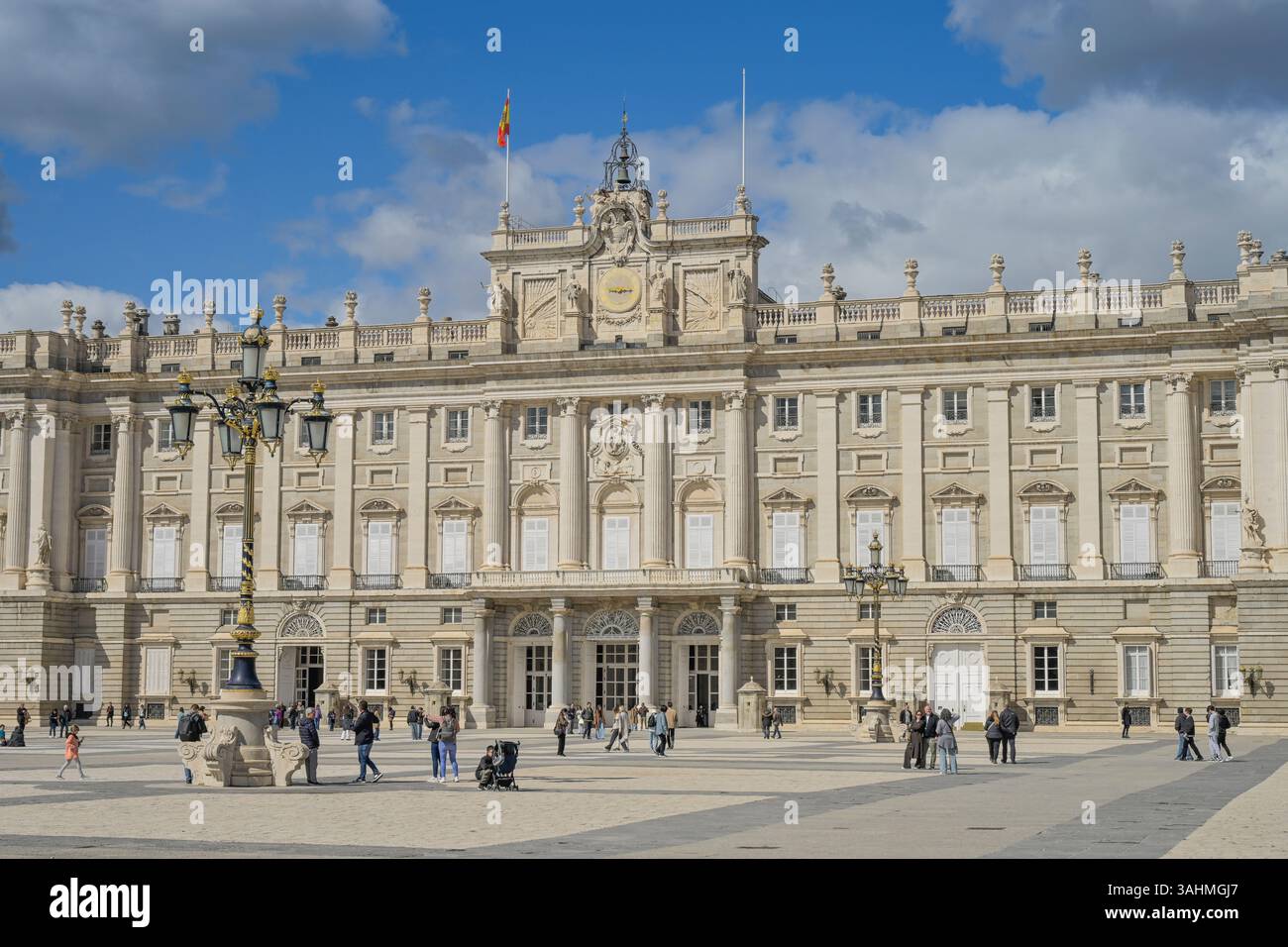 Hauser y Menet, Espagne, Madrid, Palacio Real, vista general vintage