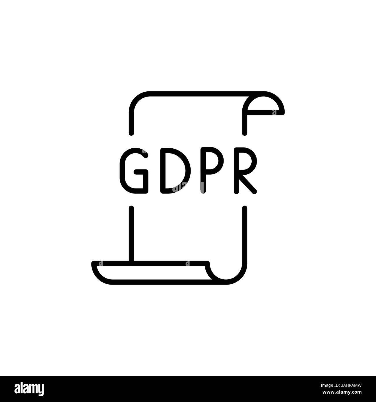 General Data Protection Regulation icon. Simple GDPR safe icon for ...