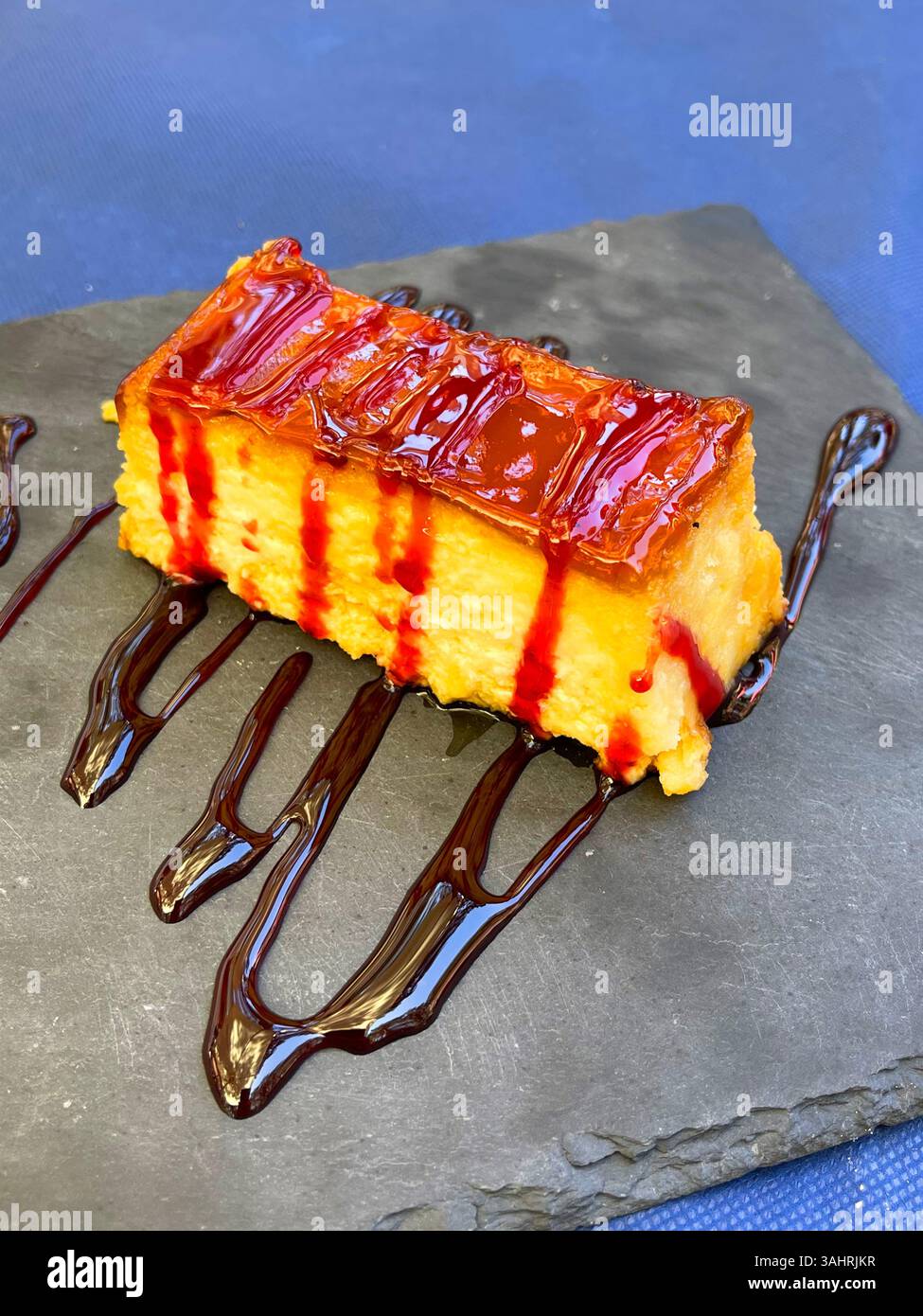 Cheese cake. Spain. - Smartphone Captured Stock Image