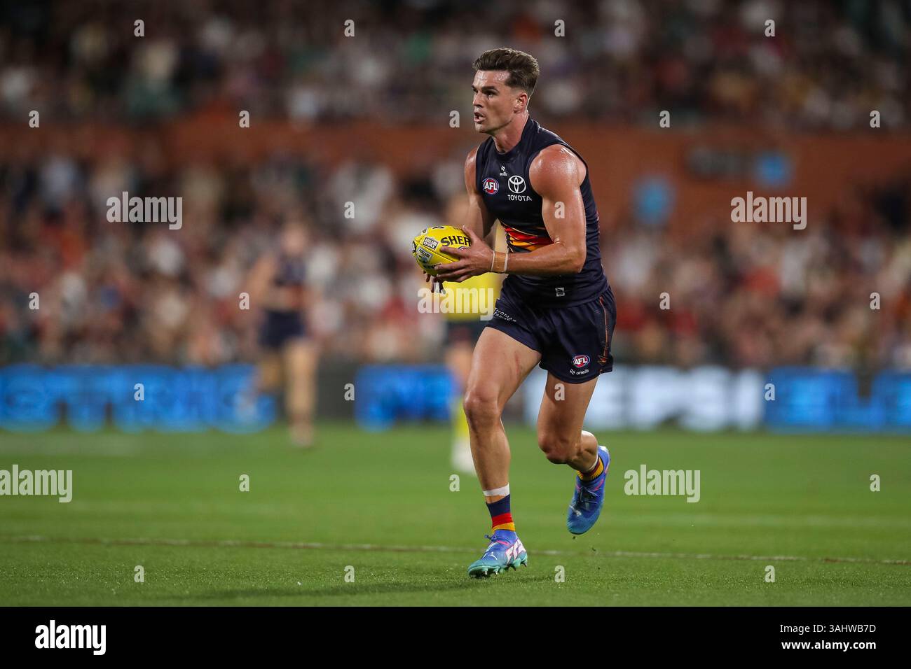 Ben Keays of the Crows during the AFL Round 5 match between the ...
