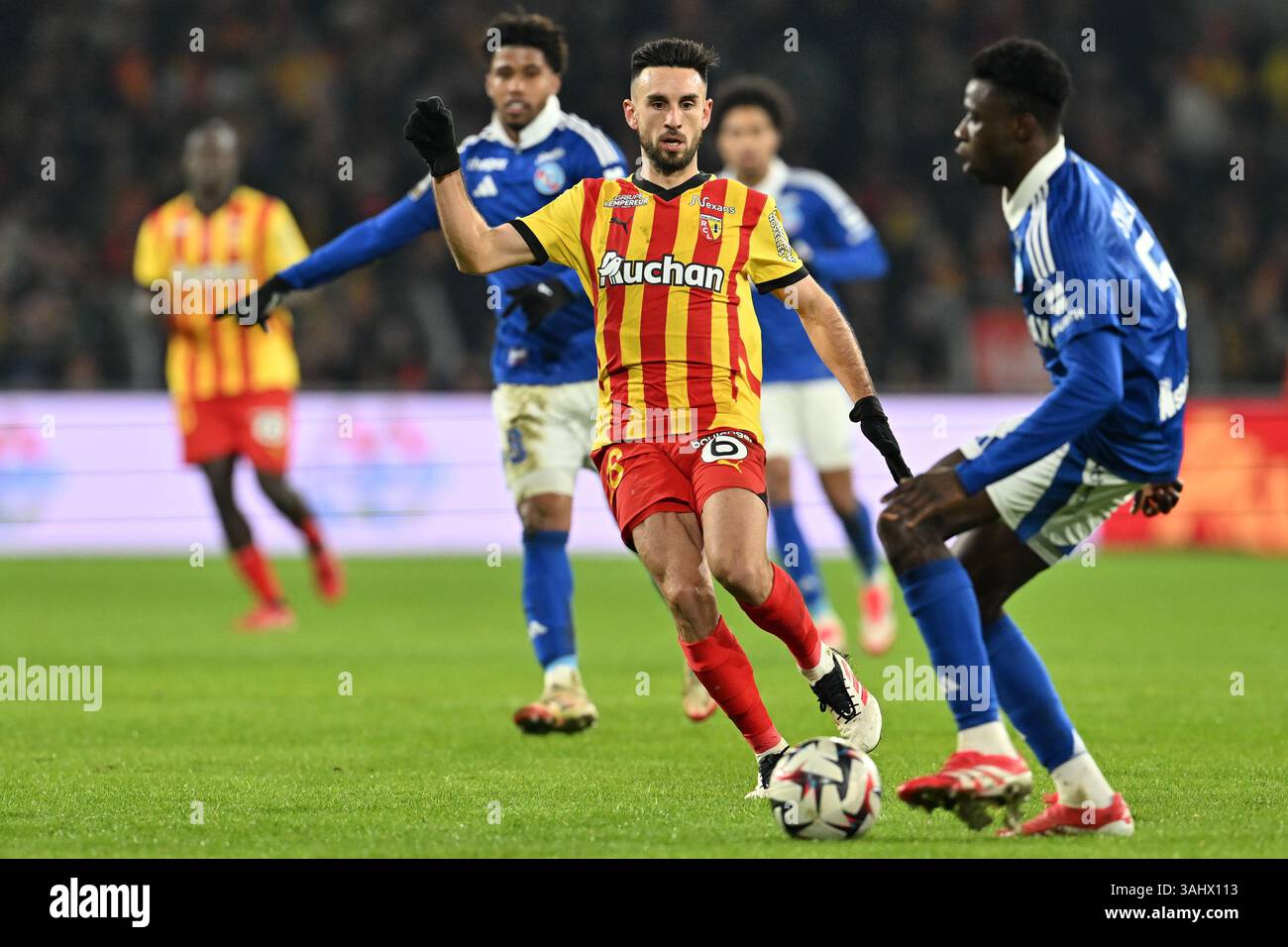 Flocage Sponsor short officiel MCDONALDS Ligue 1 LENS away 2022/2023