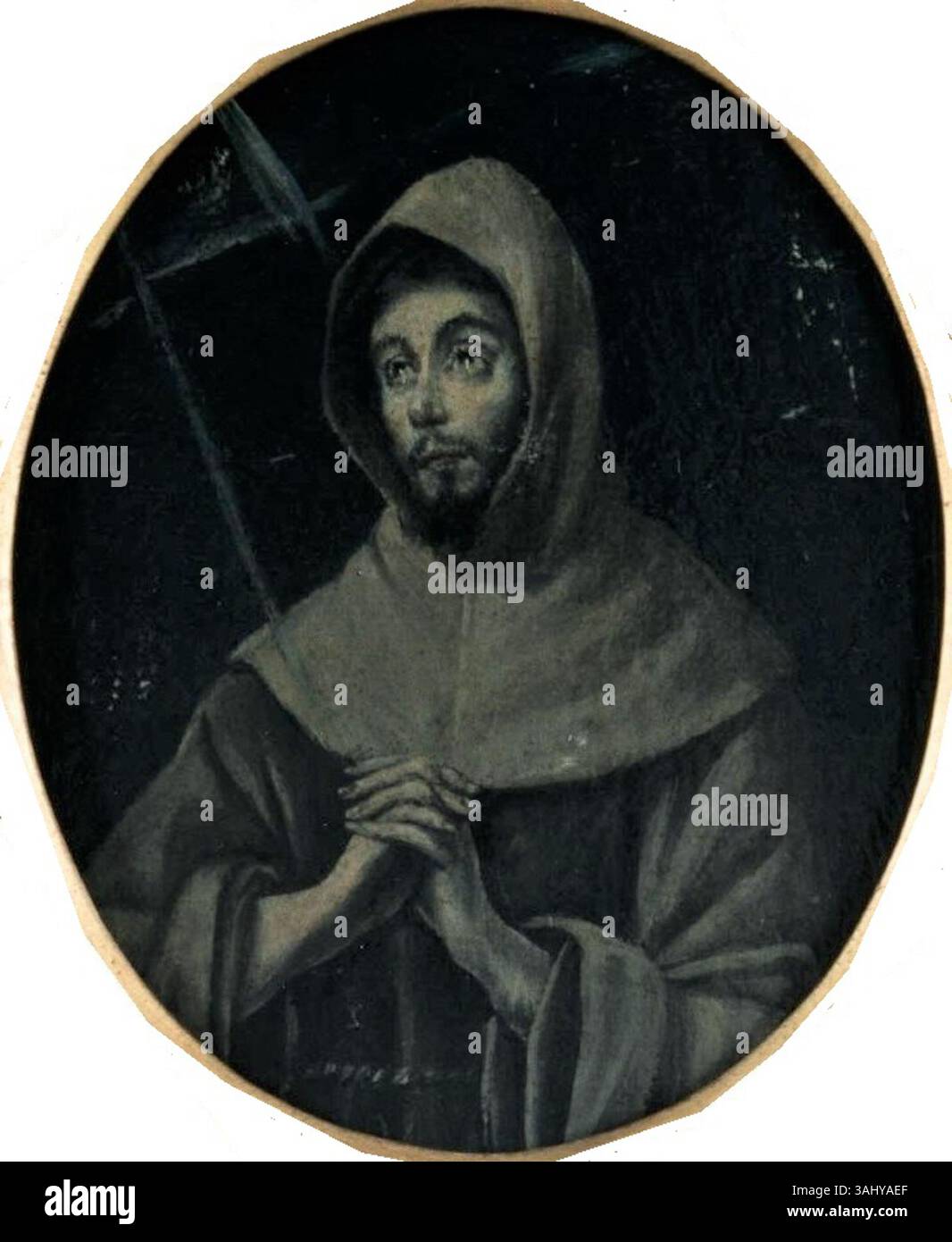 This circa 1610 painting of St. Francis in meditation, attributed to a ...