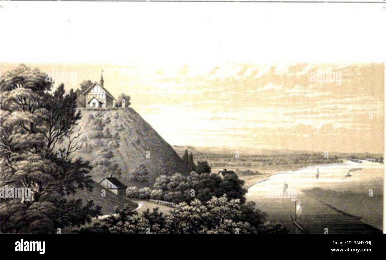 Weichel Rivier Lithograph of Sartowitz, located on the Weichsel River in the Schwetz ...