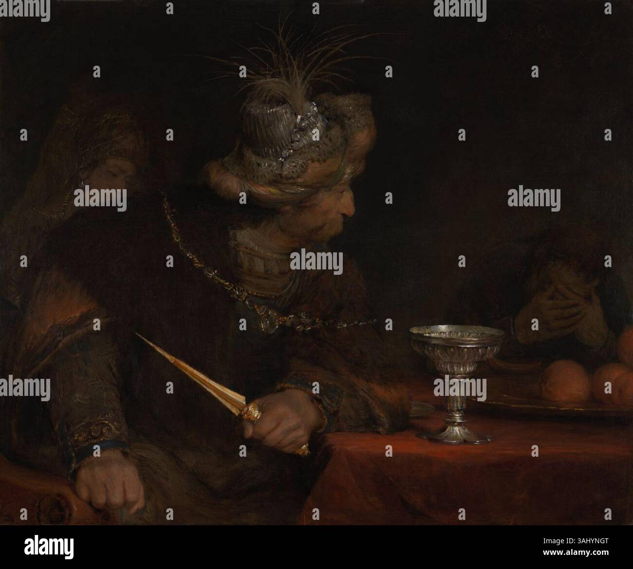 A painting by Arent de Gelder (1645–1727), depicting the biblical scene ...