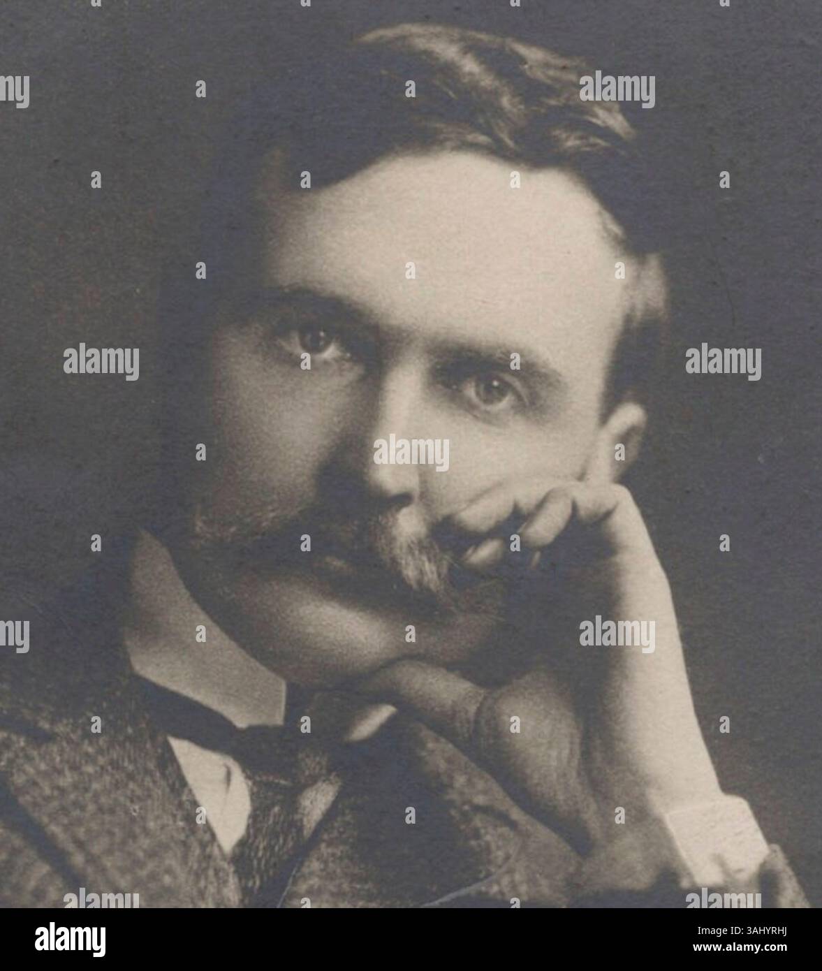 A gelatin silver print photograph of John Wilhelm Rowntree, taken ...
