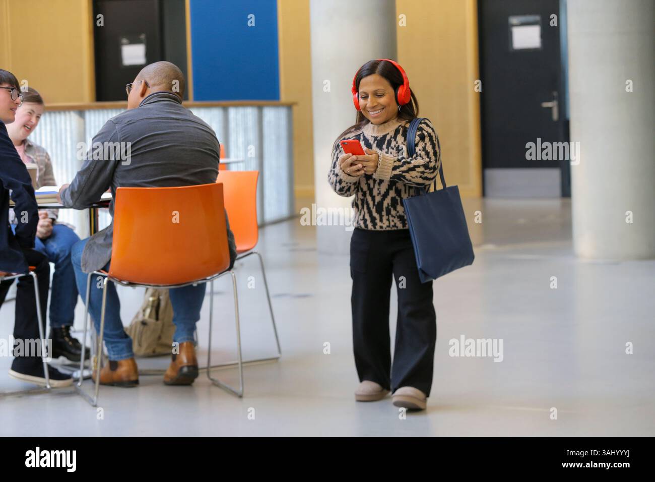 Students with disabilities at university Stock Photo