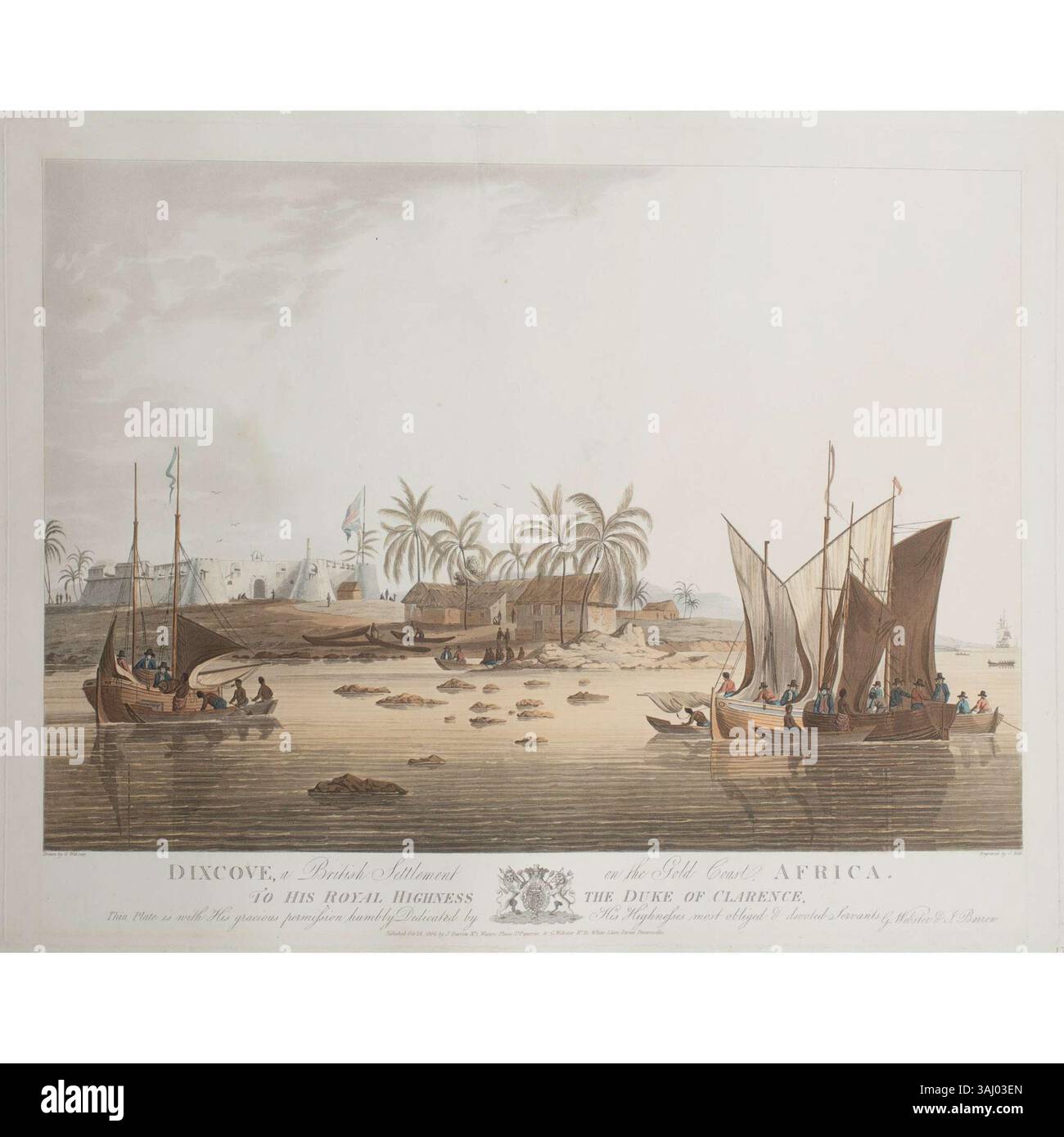 This 1806 painting by Webster depicts Dixcove, a British