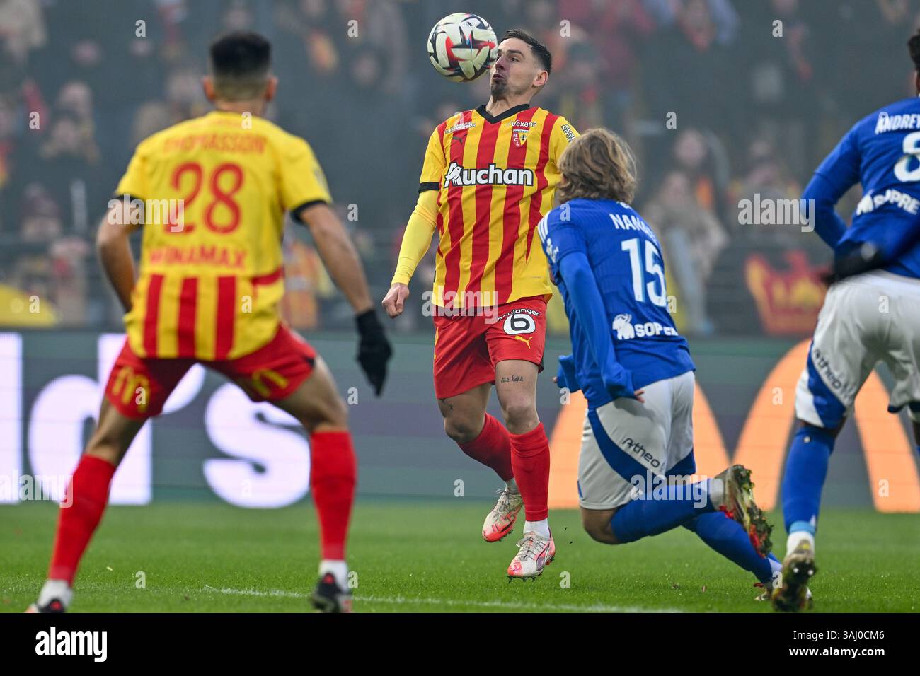 Flocage Sponsor McDonald's RC Lens (saison 2022/2023) – Jaune – Neuf Sans Boîte