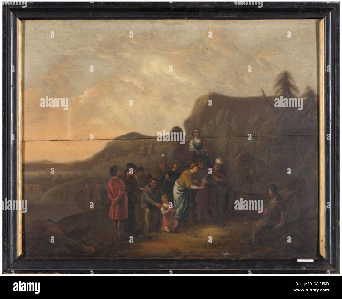 A 1699 painting by J. de Wit de Jonge titled 'Verkoping van Jozef' (The ...