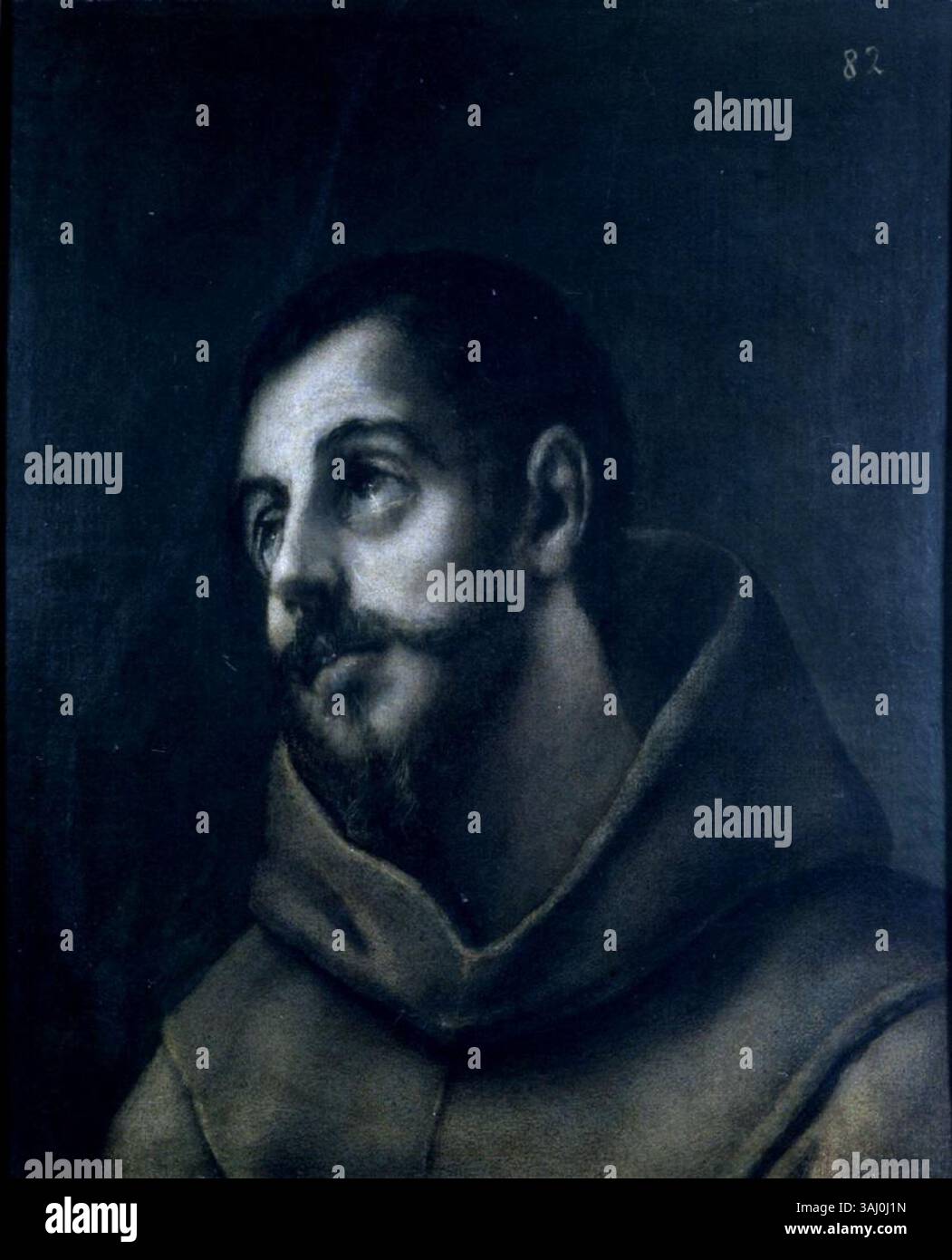 This circa 1610 painting, ‘Head of St. Francis,’ attributed to a ...